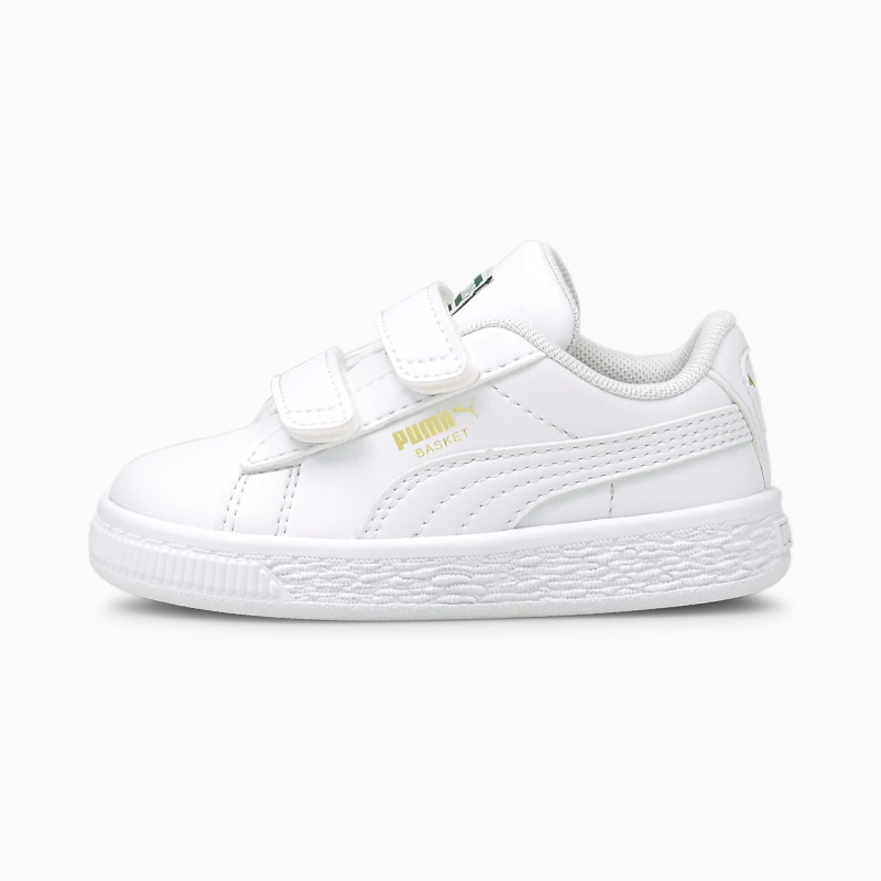 Tenis Puma Basket Classic XXI Toddler Blancos Blancos | 53072IARB