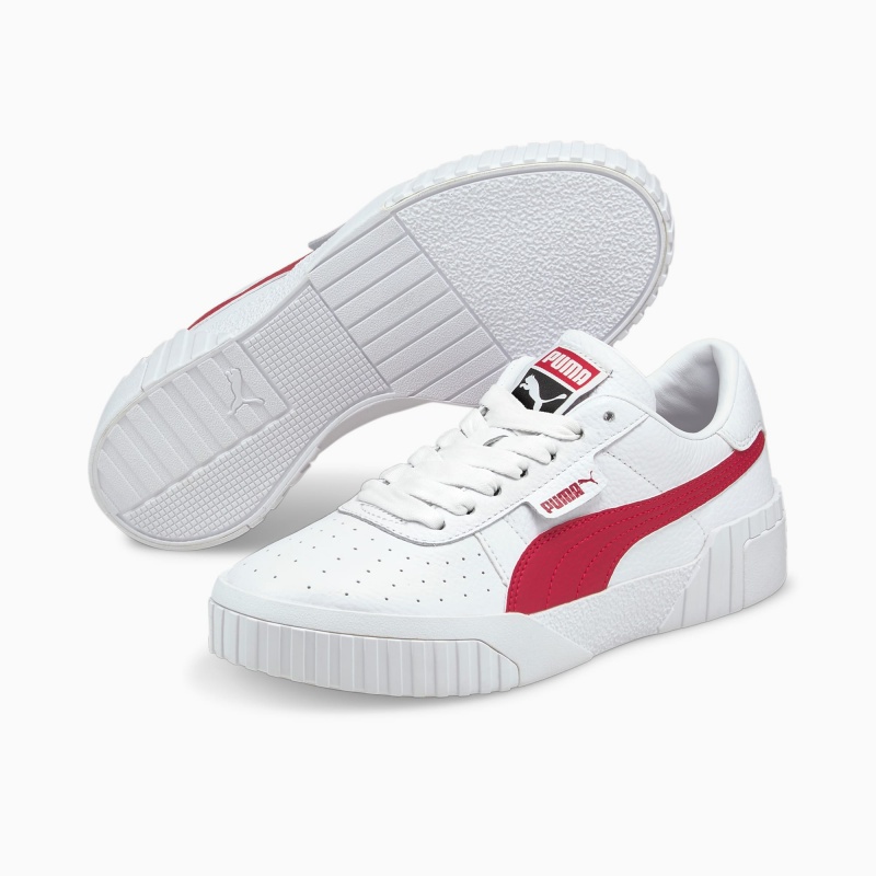 Tenis Puma Cali Blancos Rojos | 92418FIMA
