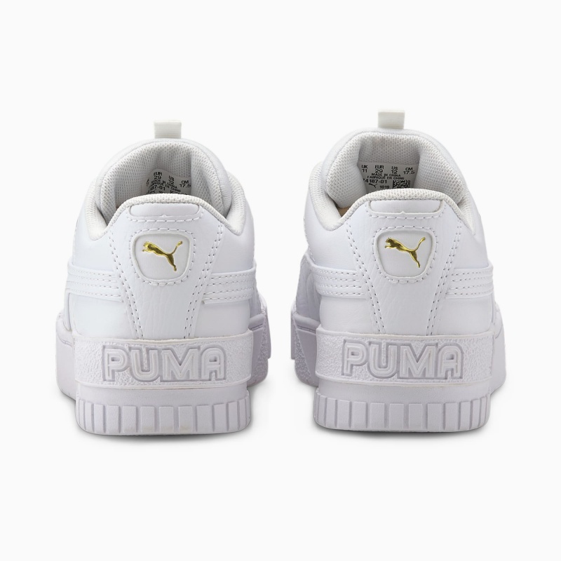Tenis Puma Cali Deporte Little Blancos Blancos | 35927CJXD
