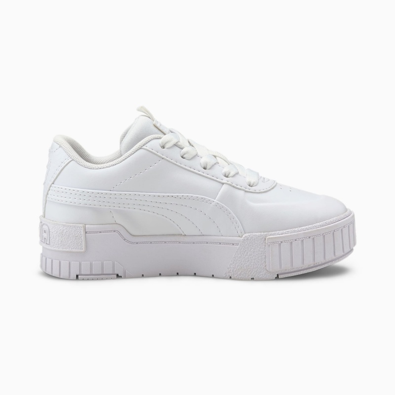 Tenis Puma Cali Deporte Little Blancos Blancos | 35927CJXD