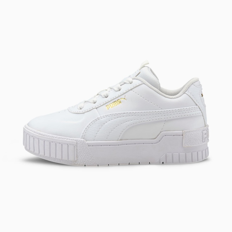 Tenis Puma Cali Deporte Little Blancos Blancos | 35927CJXD