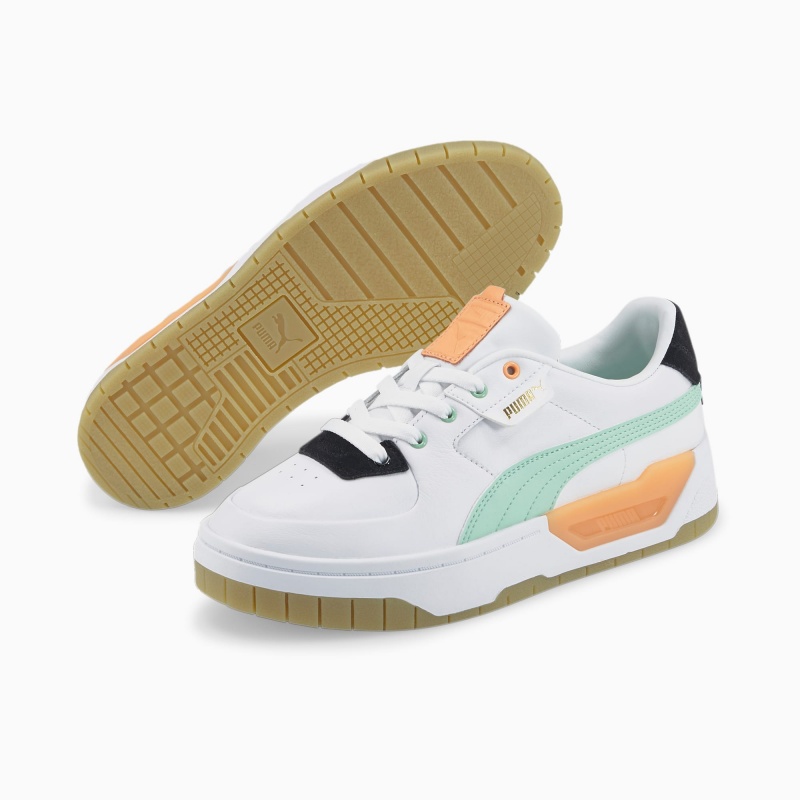 Tenis Puma Cali Dream Blancos Verdes | 58047HQPK