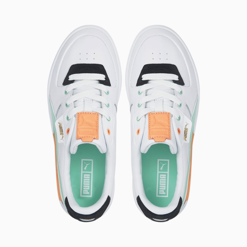 Tenis Puma Cali Dream Blancos Verdes | 58047HQPK