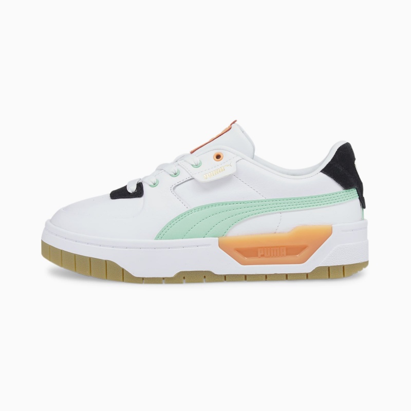Tenis Puma Cali Dream Blancos Verdes | 58047HQPK