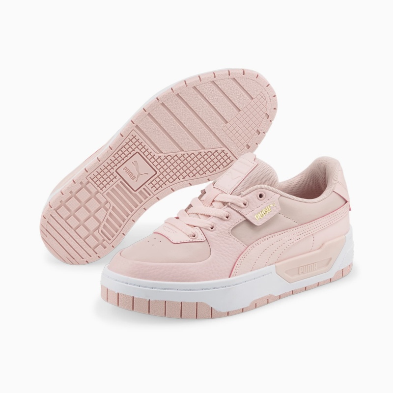 Tenis Puma Cali Dream Cuero Rosas Blancos | 85493ASLQ
