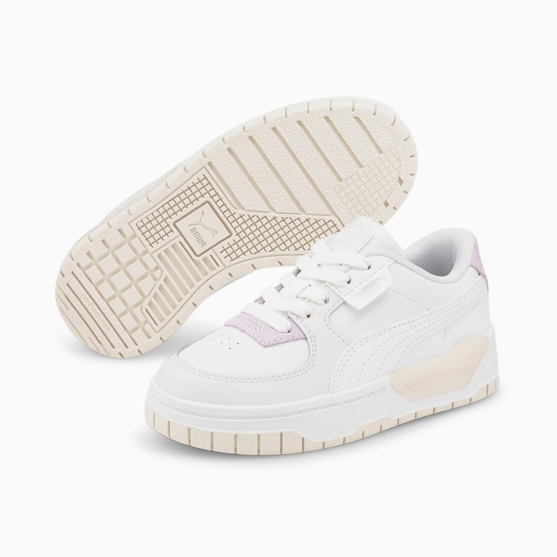 Tenis Puma Cali Dream Little Blancos Blancos | 69451PHBA