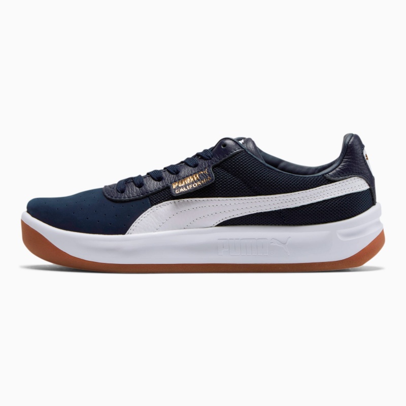 Tenis Puma California Casuales Blancos Dorados | 15826HPYW
