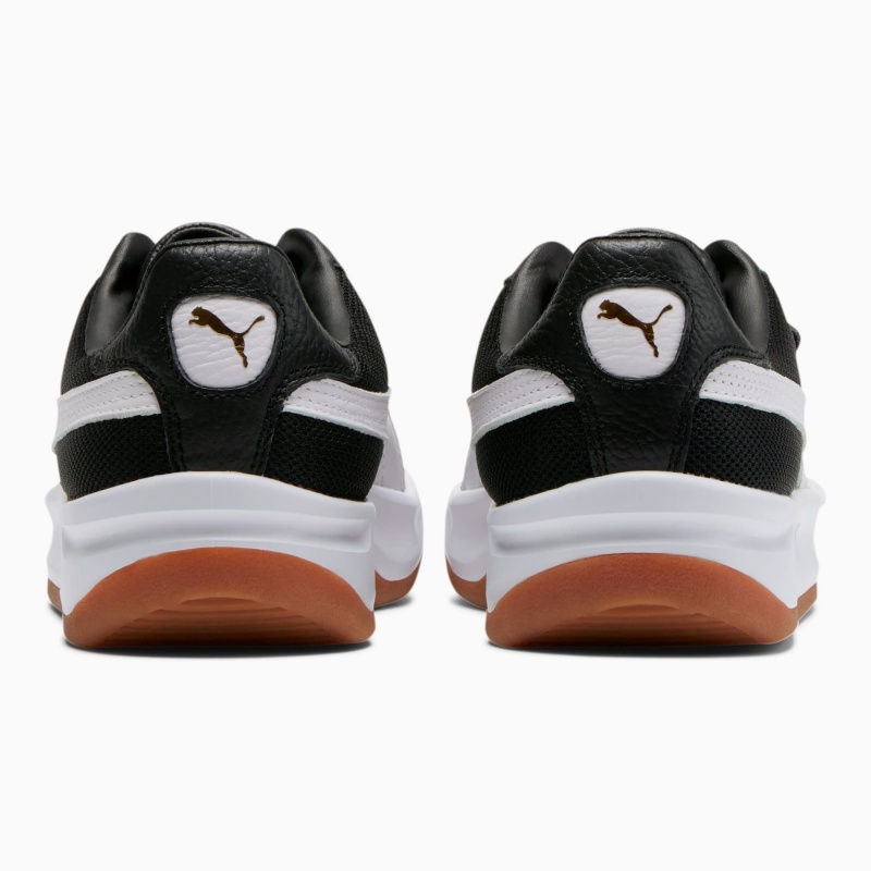 Tenis Puma California Casuales Negros Blancos Dorados | 85204QWXO