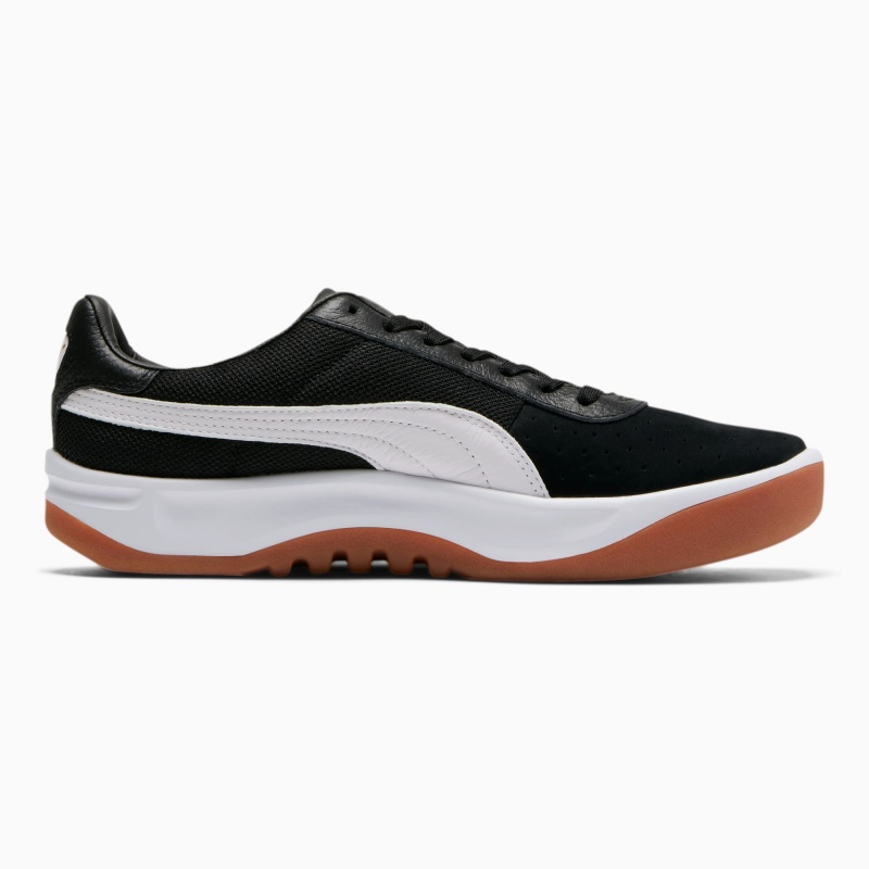 Tenis Puma California Casuales Negros Blancos Dorados | 85204QWXO