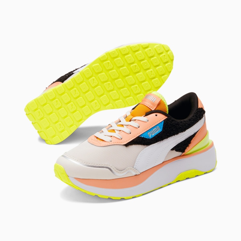 Tenis Puma Cruise Rider Cuddle Blancos Negros | 12908UYND