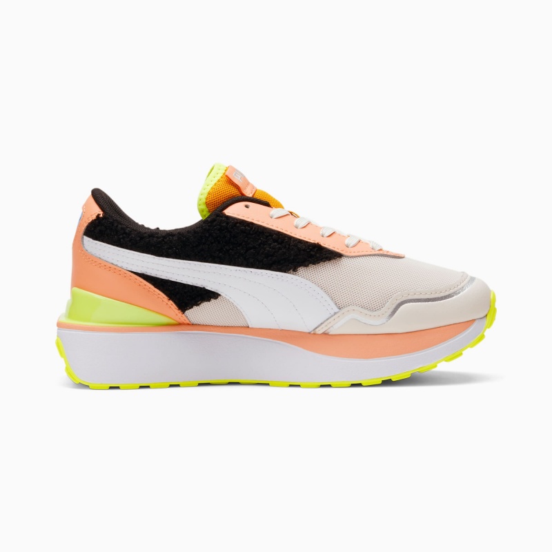 Tenis Puma Cruise Rider Cuddle Blancos Negros | 12908UYND