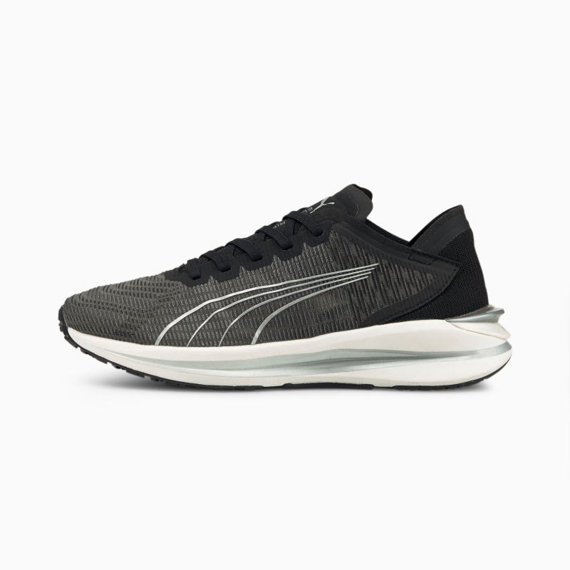 Tenis Puma Electrify Nitro JR Blancos Plateados Negros | 84192YJVT