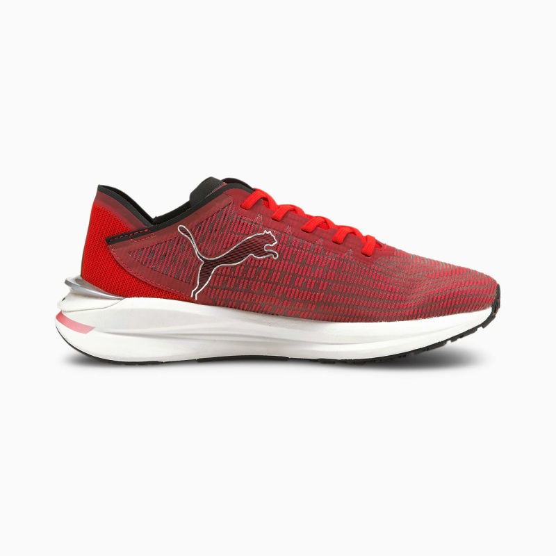 Tenis Puma Electrify Nitro JR Blancos Rojos Negros | 53806QCXG