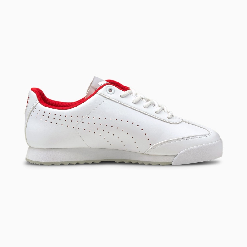 Tenis Puma Ferrari Roma Via Perf JR Blancos Blancos | 79024WKUE
