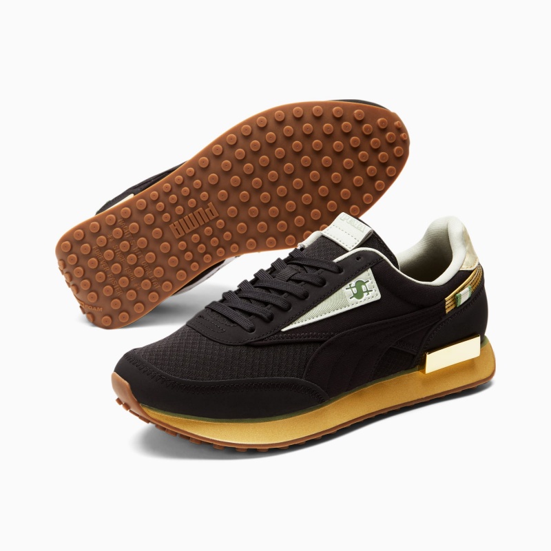 Tenis Puma Future Rider Big Spender Negros Dorados | 26807OPFY