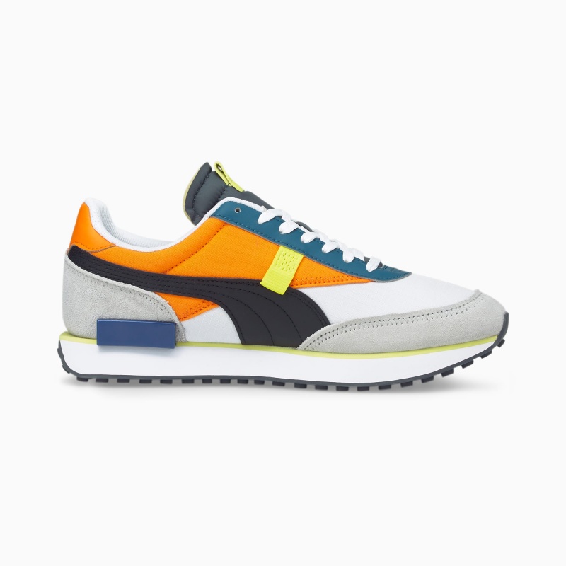 Tenis Puma Future Rider Play On Blancos Naranjas | 38014ZFMH
