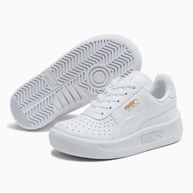 Tenis Puma GV Special Little Blancos Dorados | 70814LZOK