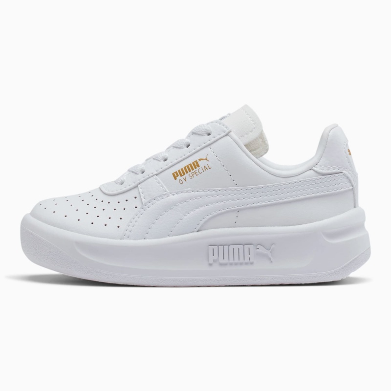 Tenis Puma GV Special Little Blancos Dorados | 70814LZOK