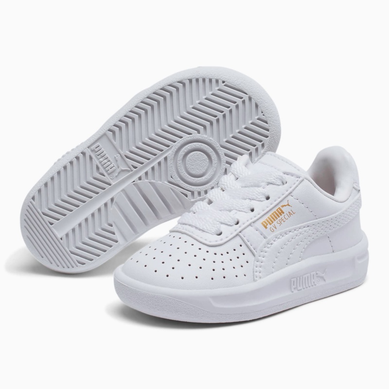Tenis Puma GV Special Toddler Blancos Dorados | 61052DXEP