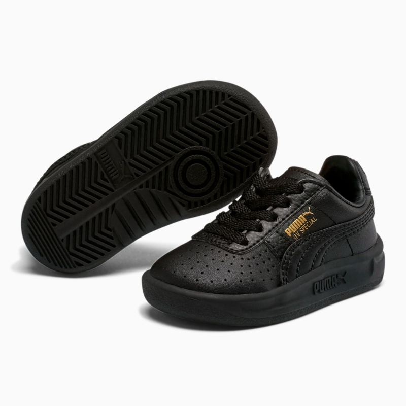 Tenis Puma GV Special Toddler Negros Dorados | 20519NZDJ