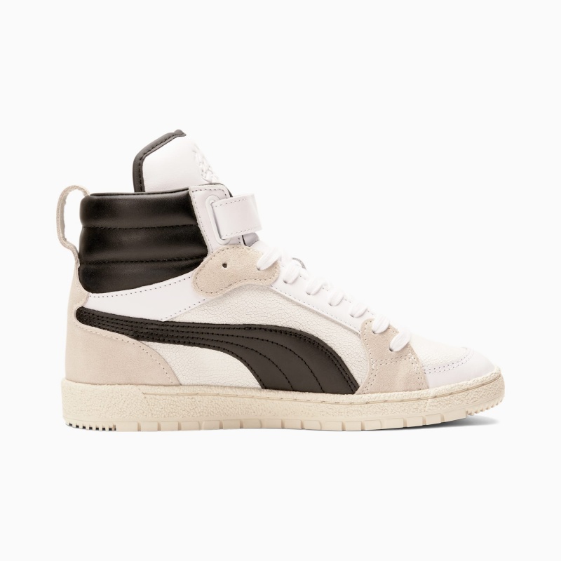 Tenis Puma High Court Regal Ralph Sampson Mid Blancos Negros | 06314LZSR