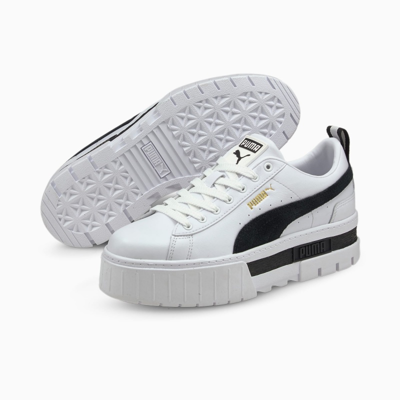 Tenis Puma Mayze Blancos Negros | 60179QMOU