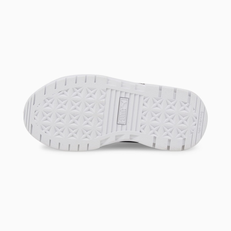 Tenis Puma Mayze Cuero Little Negros Dorados | 20867KUEY