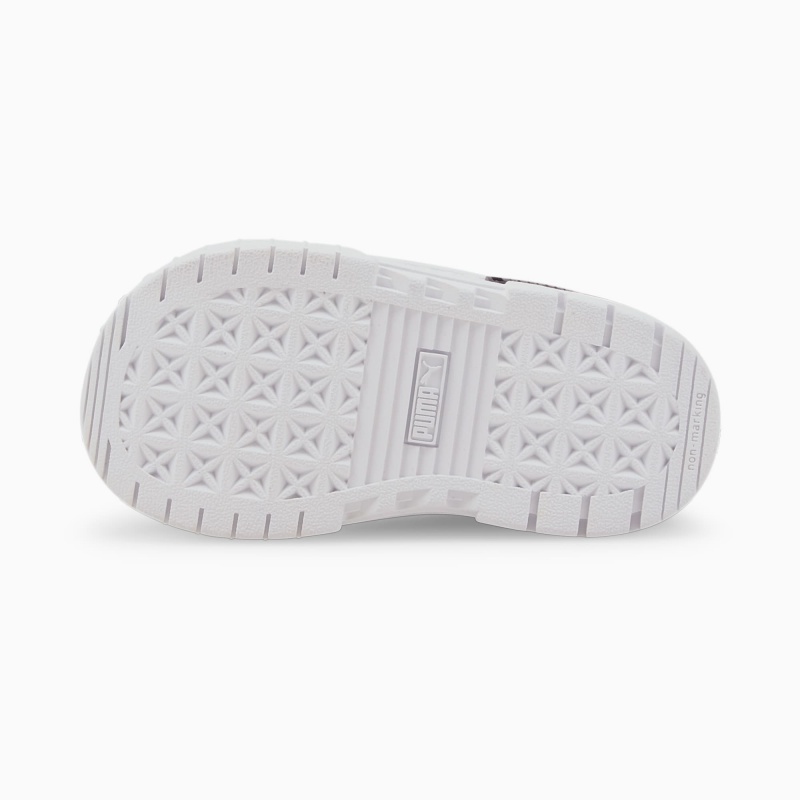 Tenis Puma Mayze Cuero Toddler Negros Dorados | 97241CKSB