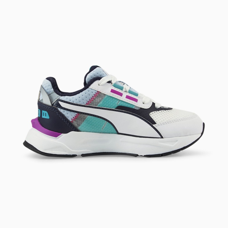 Tenis Puma Mirage Deporte Tech Little Blancos Azules | 04725AVIB