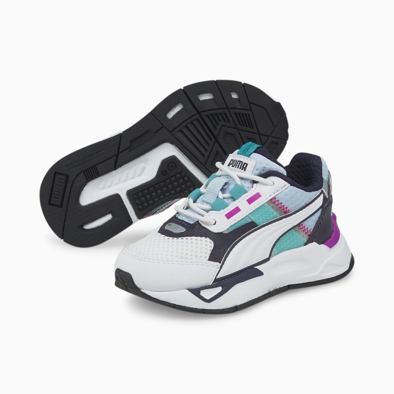 Tenis Puma Mirage Deporte Tech Toddler Blancos Azules | 15872WDFT
