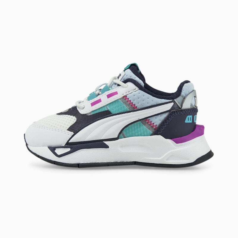 Tenis Puma Mirage Deporte Tech Toddler Blancos Azules | 15872WDFT