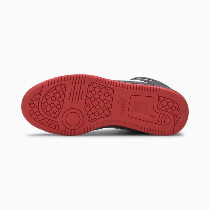 Tenis Puma PUMA Rebound LayUp Mid JR Negros Rojos Blancos | 32617SUHC