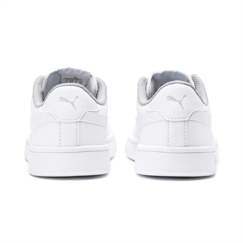 Tenis Puma PUMA Smash v2 Cuero JR Blancos Blancos | 72186AGUM
