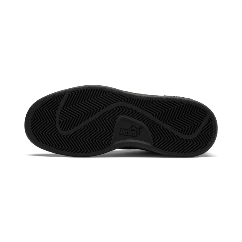 Tenis Puma PUMA Smash v2 Cuero JR Negros Negros | 32578BIXW