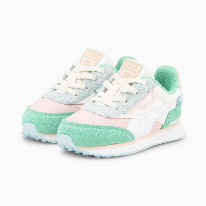 Tenis Puma PUMA x Animal Crossing New Horizons Future Rider Toddler Blancos | 19264TEDI