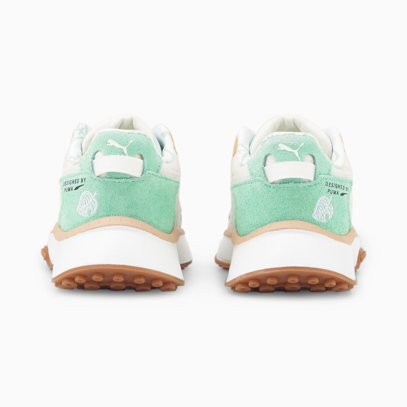 Tenis Puma PUMA x Animal Crossing New Horizons Wild Rider Toddler Azules Blancos | 38197AMSU