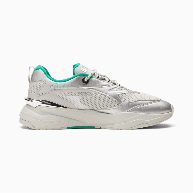 Tenis Puma PUMA x BALR. RS-Fast Plateados Blancos Negros Verdes | 35481GETZ