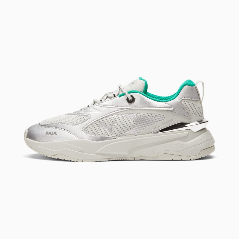 Tenis Puma PUMA x BALR. RS-Fast Plateados Blancos Negros Verdes | 35481GETZ