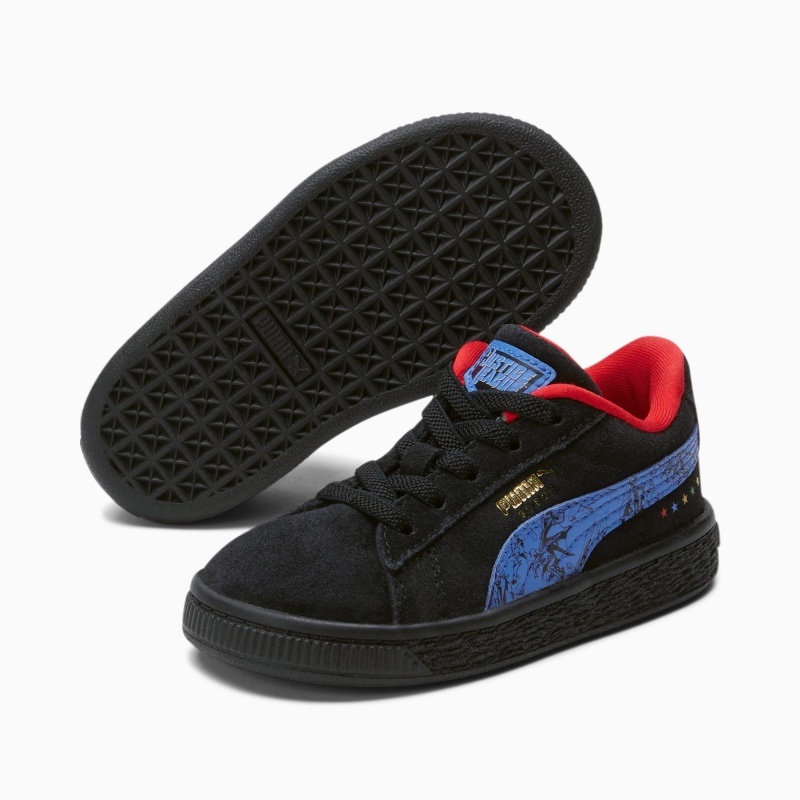Tenis Puma PUMA x DC Justice League Suede Toddler Negros | 60134HQBU