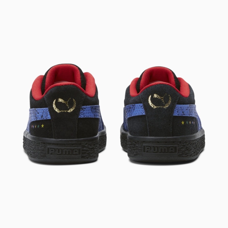 Tenis Puma PUMA x DC Justice League Suede Toddler Negros | 60134HQBU