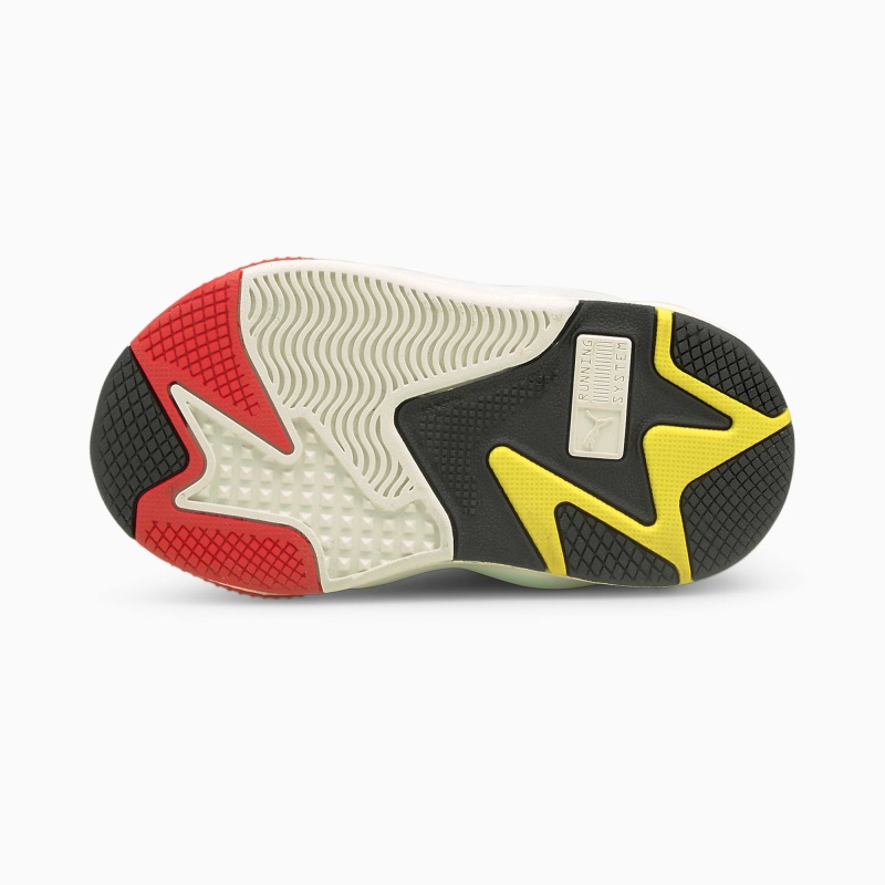 Tenis Puma PUMA x HARIBO RS-X³ Toddler Blancos Dorados | 38165RNBL