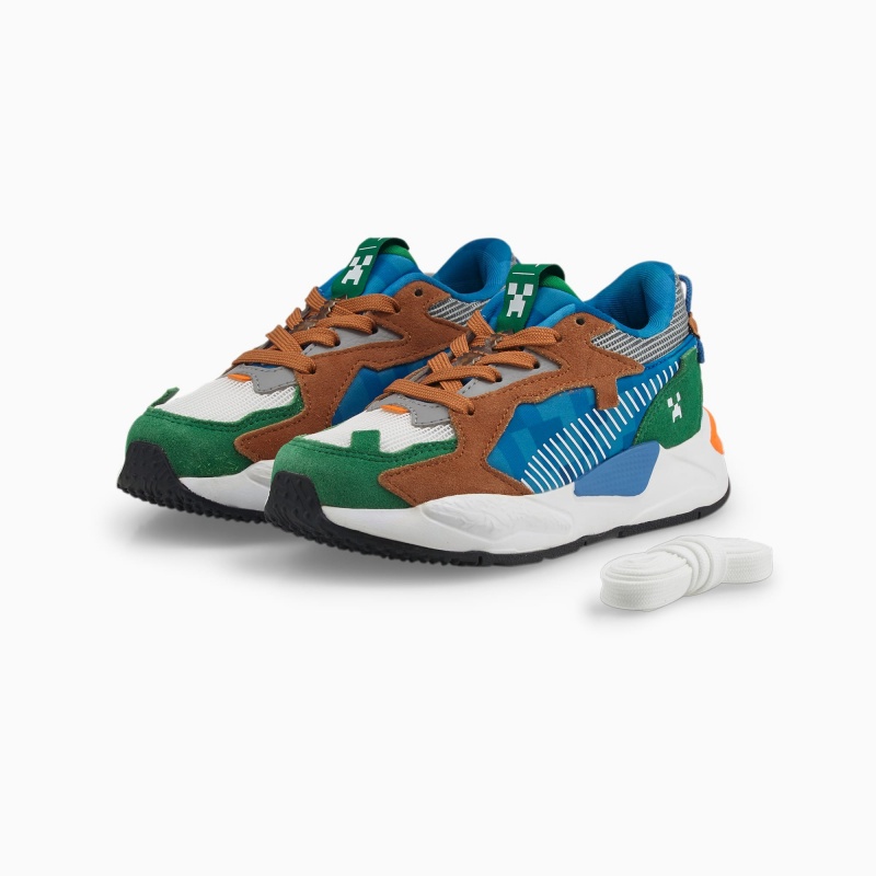 Tenis Puma PUMA x MINECRAFT RS-Z Little Verdes | 62380XCWF