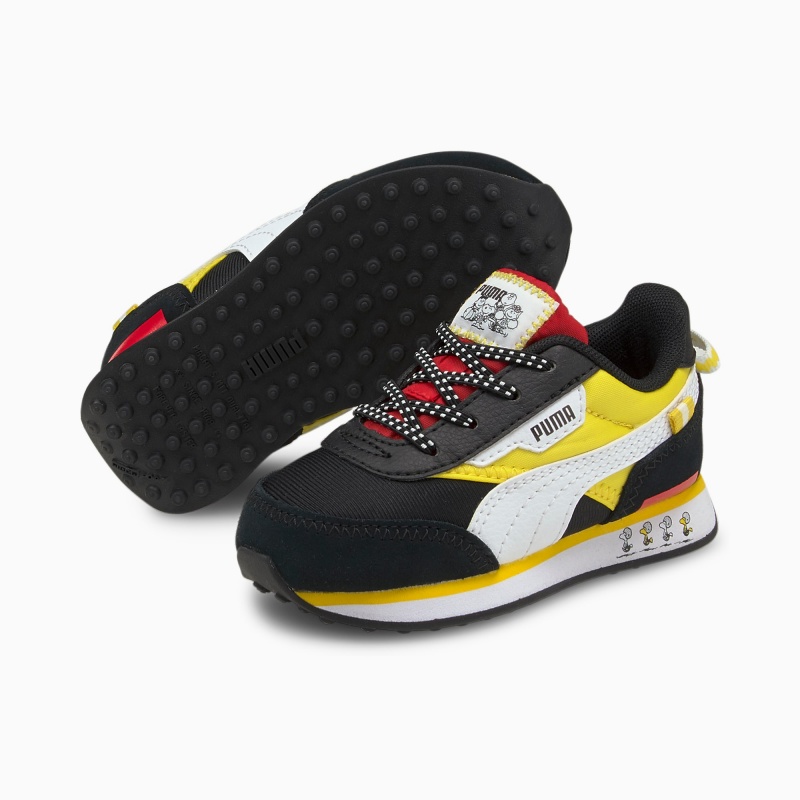 Tenis Puma PUMA x PEANUTS Future Rider Toddler Negros | 37920KAOT
