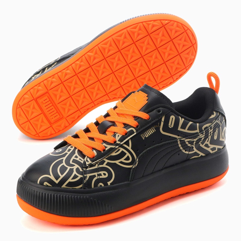 Tenis Puma PUMA x PRONOUNCE Mayu Suede Negros Negros | 81452ICVN