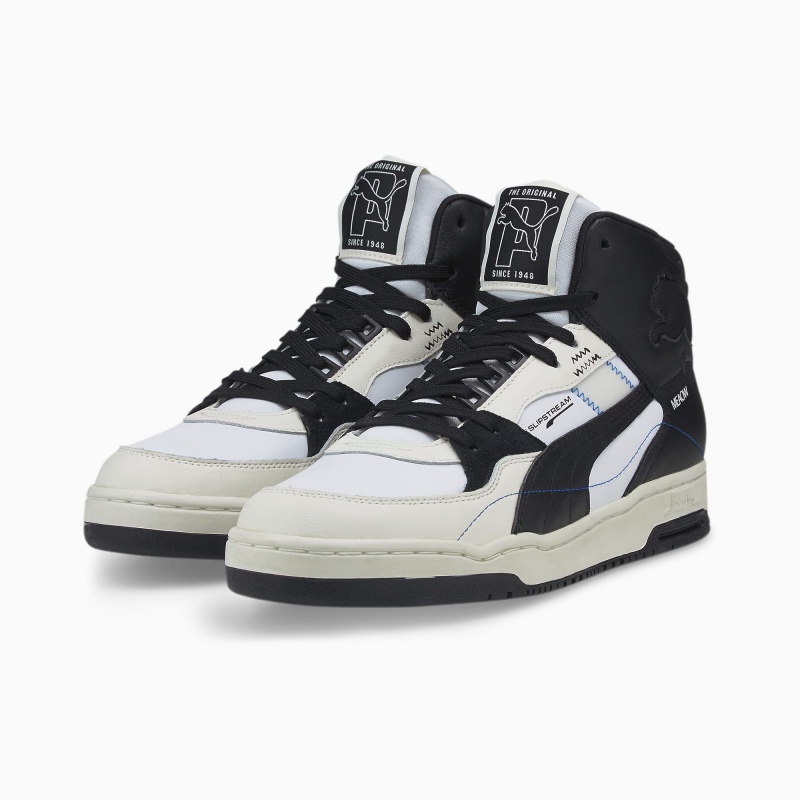Tenis Puma PUMA x PUMA Slipstream Mid Negros Blancos | 01836JBDG