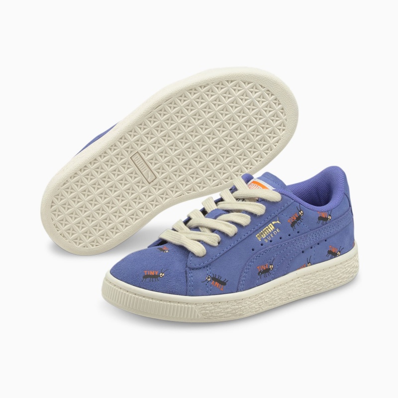 Tenis Puma PUMA x TINYCOTTONS Suede Little Azules Blancos | 12790LKDH