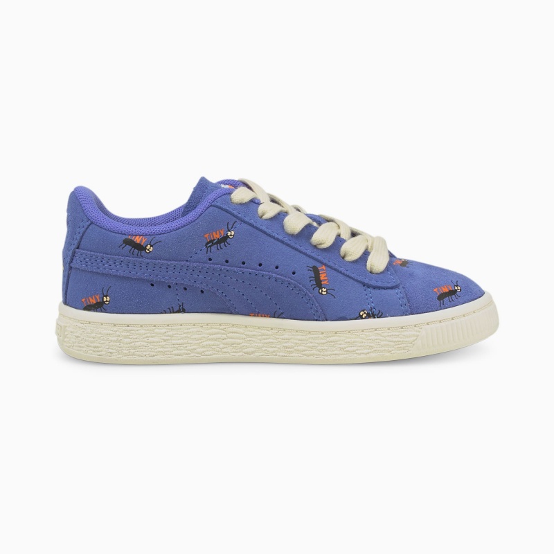 Tenis Puma PUMA x TINYCOTTONS Suede Little Azules Blancos | 12790LKDH