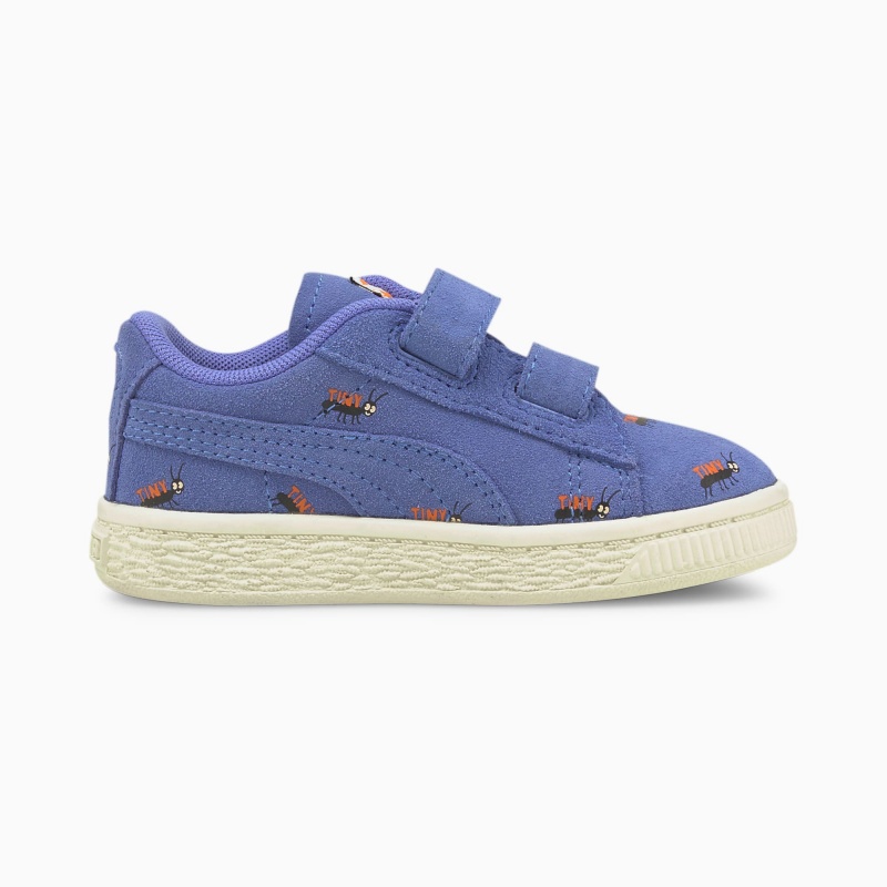 Tenis Puma PUMA x TINYCOTTONS Suede Toddler Azules Blancos | 42576VRQH
