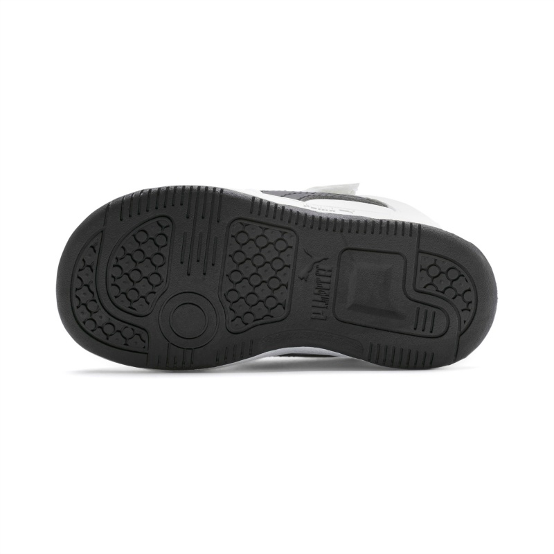 Tenis Puma Puma Rebound Layup Lo Toddler Blancos Negros Rojos | 78420BKVY