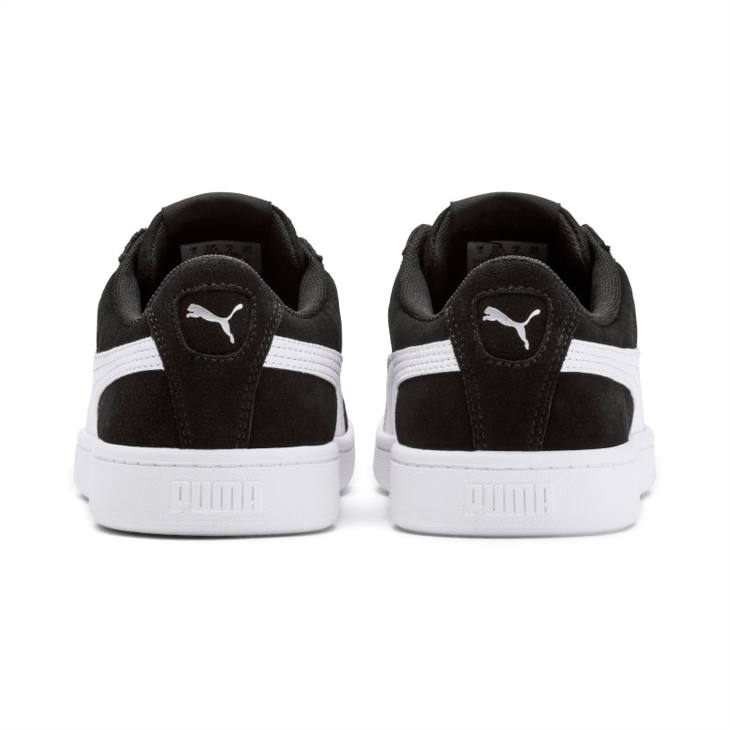Tenis Puma Puma Vikky V2 Suede Jr Negros Blancos Plateados | 95813TQKM